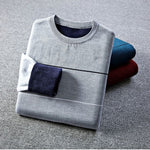 2020 winter spring Casual Men's Sweater O-Neck Striped Slim Fit Knittwear Mens Sweaters Pullovers M-3XL