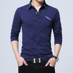ARCSINX 5XL Polo Shirt Men Plus Size 3XL 4XL Autumn Winter Brand Men's Polo Shirt Long Sleeve Casual Male Shirt Mens polo Shirts