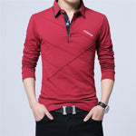 ARCSINX 5XL Polo Shirt Men Plus Size 3XL 4XL Autumn Winter Brand Men's Polo Shirt Long Sleeve Casual Male Shirt Mens polo Shirts
