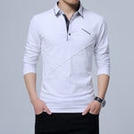 ARCSINX 5XL Polo Shirt Men Plus Size 3XL 4XL Autumn Winter Brand Men's Polo Shirt Long Sleeve Casual Male Shirt Mens polo Shirts
