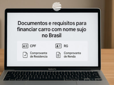 Documentos e requisitos para financiar carro com nome sujo no Brasil em 2025