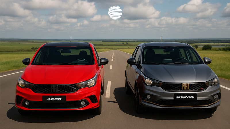 Fiat Cronos drive ou Argo: comparativo sedã vs. hatch – qual faz mais sentido para você?