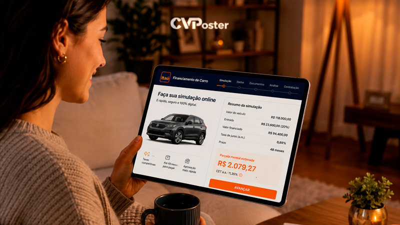 Financiamento de carro Itaú em 2026: veja como funciona, como simular online e o que analisar antes da aprovação