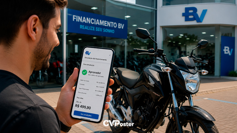 Financiamento de moto BV: guia completo com taxas, condições e como contratar sem erro