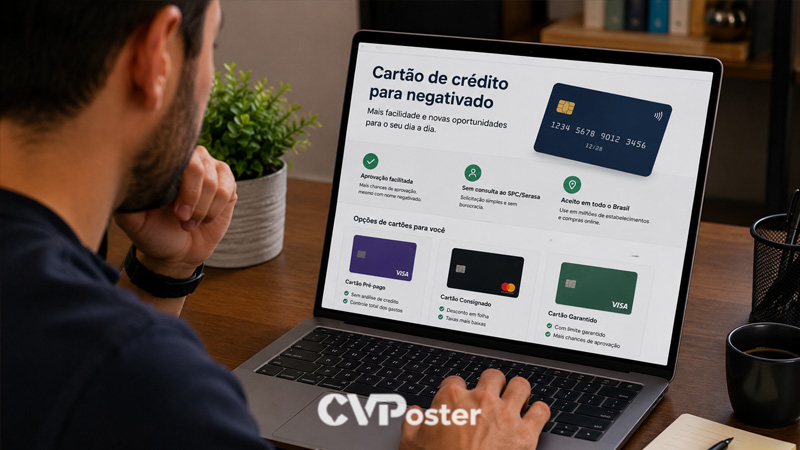 Cartões de crédito para negativados, conheça as opções disponíveis e escolha o melhor caminho para recuperar seu crédito